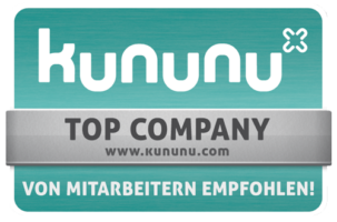 kununu Top Company Siegel für Arbeitgeber, die oft weiterempfohlen werden