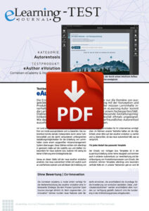 PDF-Dokument mit Testbericht zum Autorentool